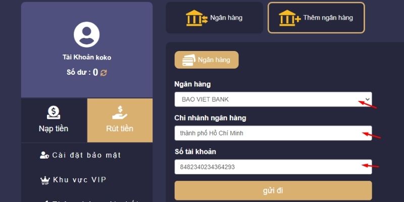  Rút tiền iBet qua ngân hàng nhanh chóng và an toàn